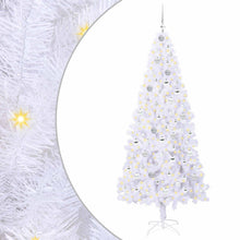 Kunstkerstboom met 300 LED Wit 210 cm PVC en staal