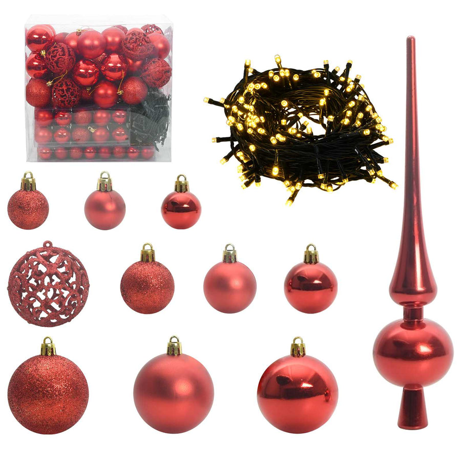 Kunstkerstboom met 300 LED Wit 240 cm PVC en staal