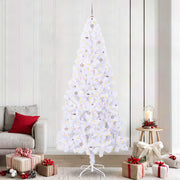 Kunstkerstboom 240 cm wit met 300 LED