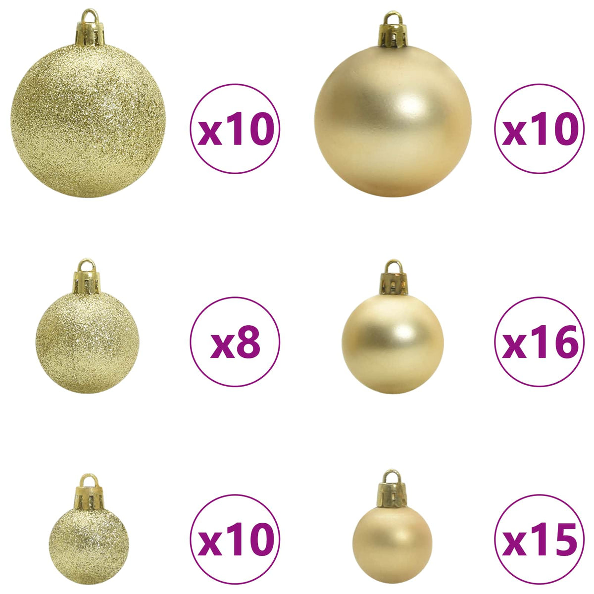 Kunstkerstboom met 300 LED Wit 240 cm PVC en staal