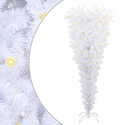 Kunstkerstboom met 150 LED Wit 120 cm PVC en staal