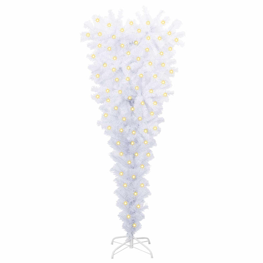 Kunstkerstboom met 150 LED Wit 120 cm PVC en staal
