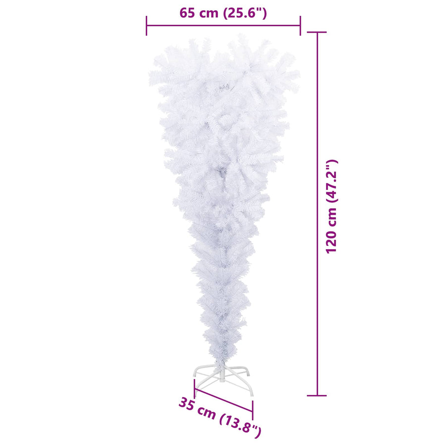 Kunstkerstboom met 150 LED Wit 120 cm PVC en staal