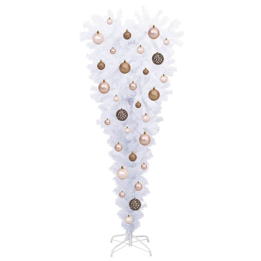 Kunstkerstboom met 150 LED Wit 120 cm PVC en Staal