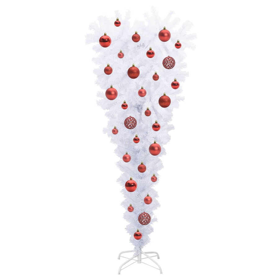 Kunstkerstboom met 150 LED Wit 120 cm PVC en Staal