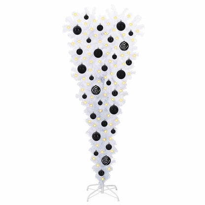 Kunstkerstboom met 150 LED Wit 120 cm PVC en Staal