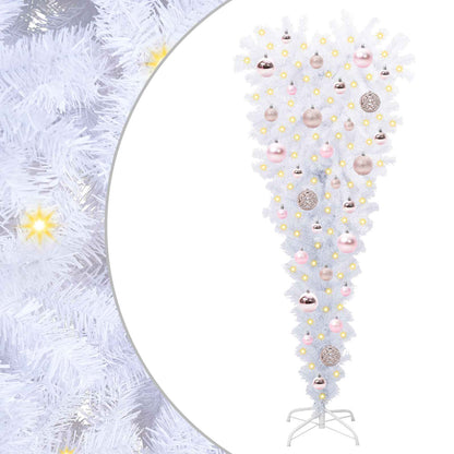 Kunstkerstboom met 150 LED Wit 120 cm PVC en Staal