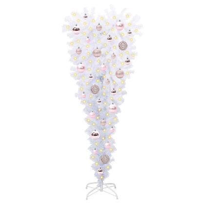 Kunstkerstboom met 150 LED Wit 120 cm PVC en Staal
