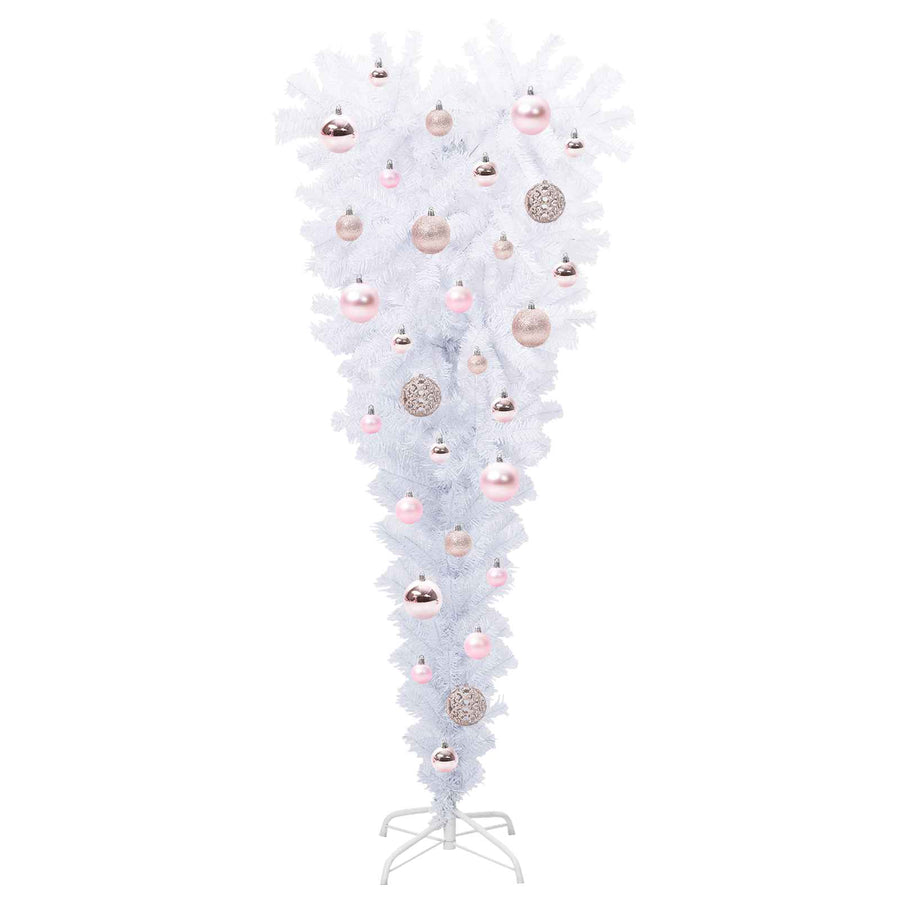 Kunstkerstboom met 150 LED Wit 120 cm PVC en Staal