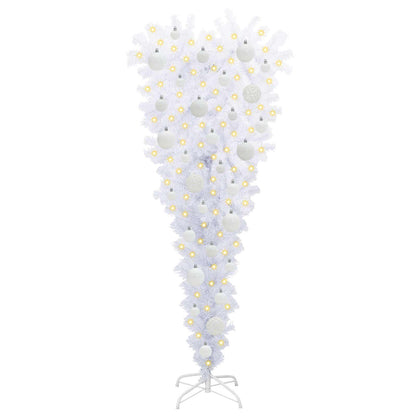 Kunstkerstboom met 150 LED Wit 120 cm PVC en Staal