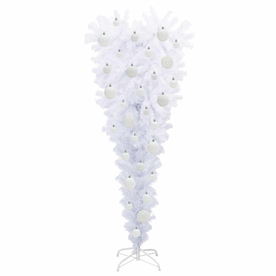 Kunstkerstboom met 150 LED Wit 120 cm PVC en Staal