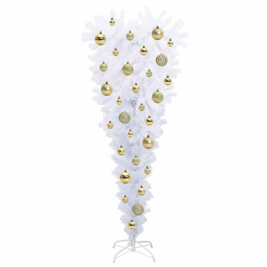 Kunstkerstboom met 150 LED Wit 120 cm PVC en Staal