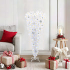 Kunstkerstboom met 150 LED Wit 120 cm PVC en Staal