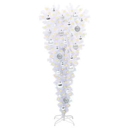 Kunstkerstboom met 150 LED Wit 120 cm PVC en Staal