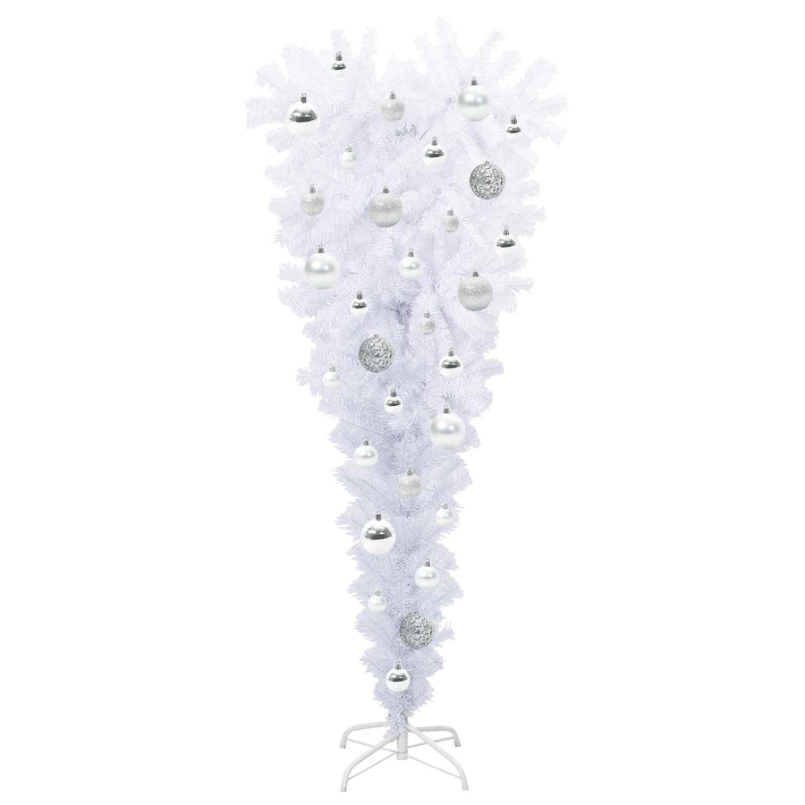 Kunstkerstboom met 150 LED Wit 120 cm PVC en Staal
