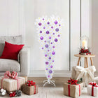 Kunstkerstboom met 150 LED Wit 120 cm PVC en Staal
