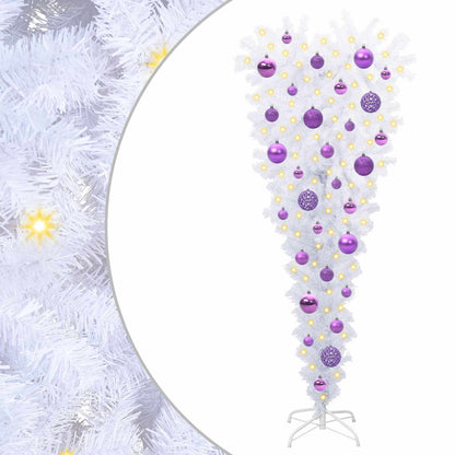 Kunstkerstboom met 150 LED Wit 120 cm PVC en Staal