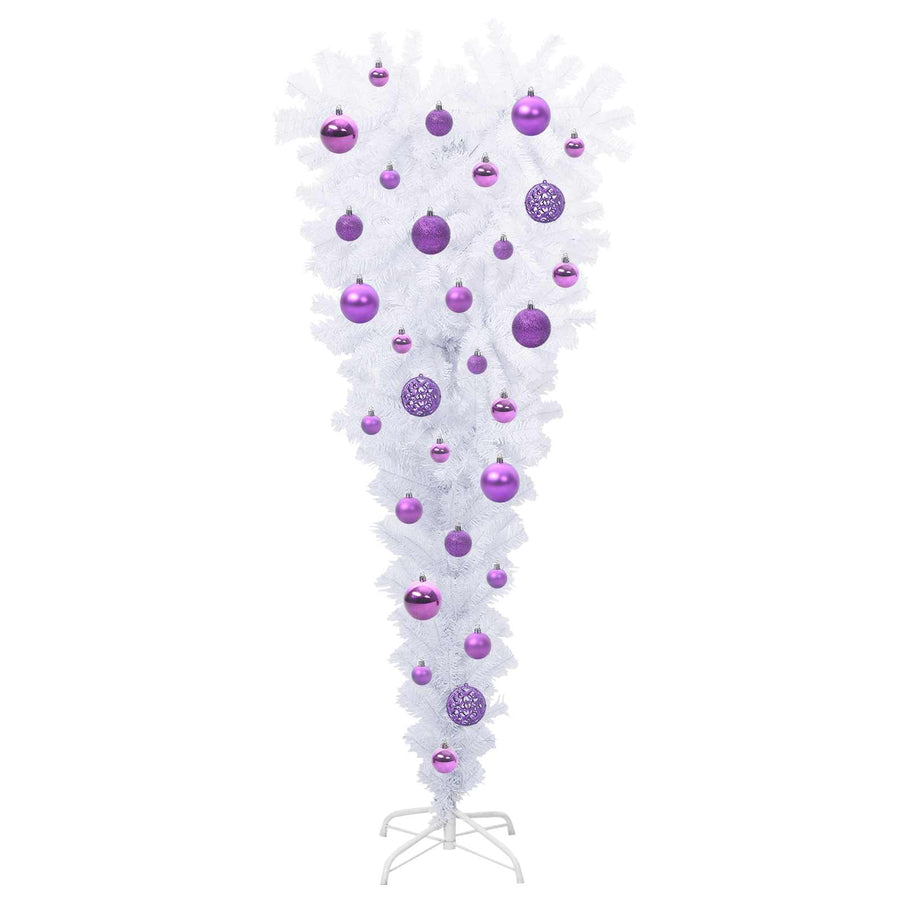 Kunstkerstboom met 150 LED Wit 120 cm PVC en Staal