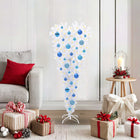 Kunstkerstboom met 150 LED Wit 120 cm PVC en Staal