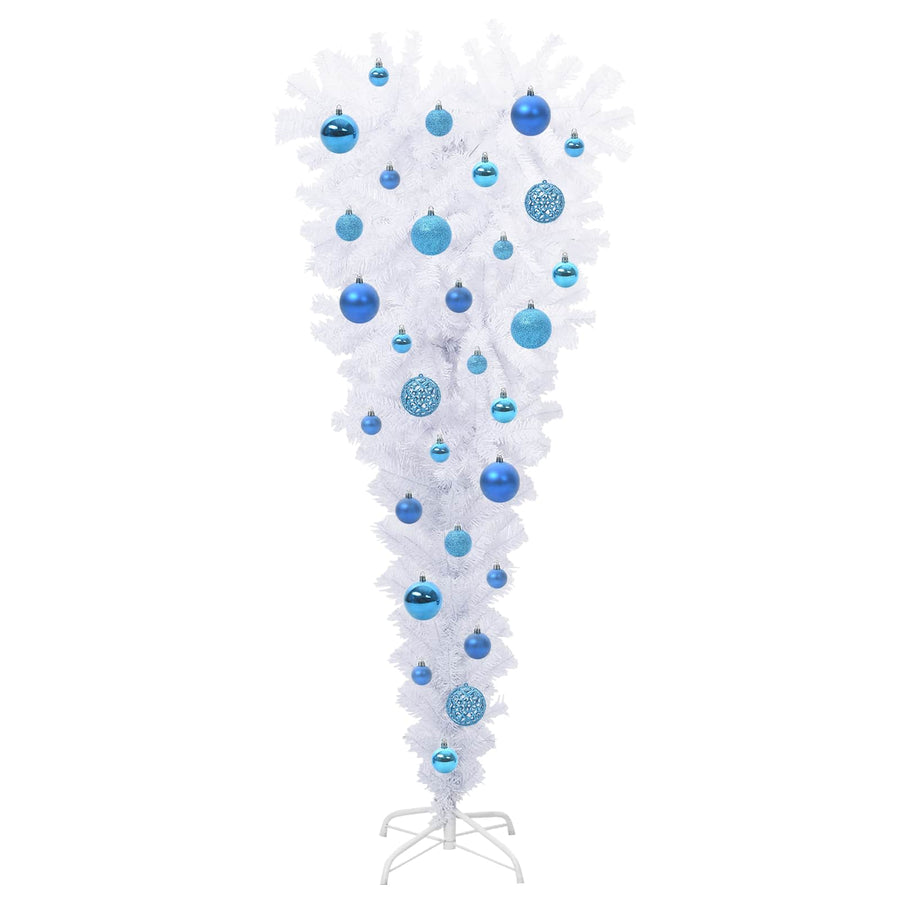 Kunstkerstboom met 150 LED Wit 120 cm PVC en Staal