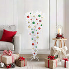 Kunstkerstboom met 150 LED Wit 120 cm PVC en Staal