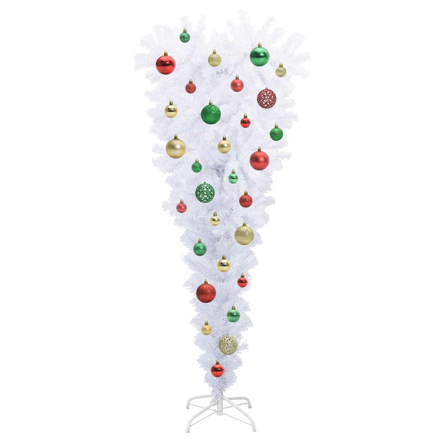 Kunstkerstboom met 150 LED Wit 120 cm PVC en Staal