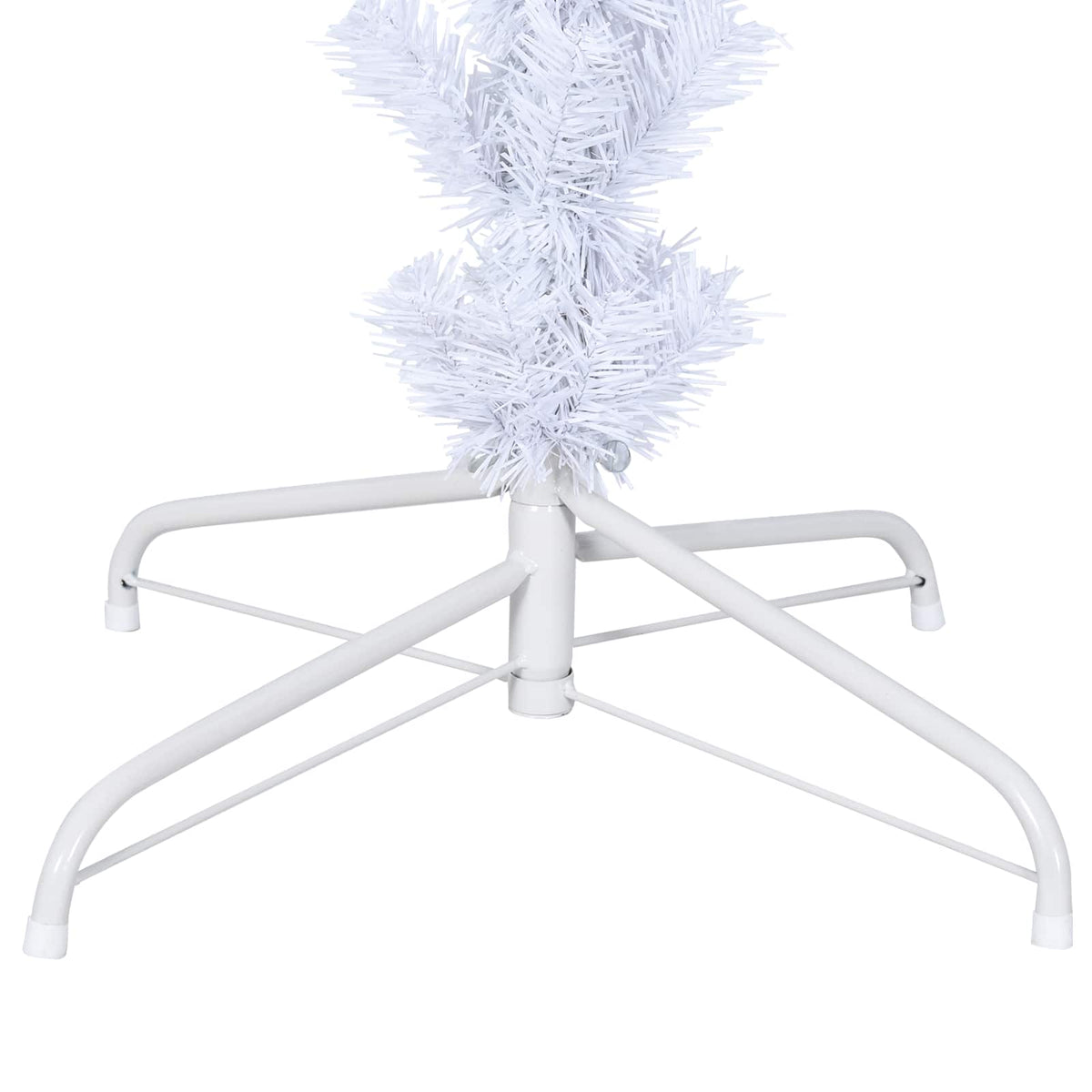 Kunstkerstboom met 300 LED Wit 210 cm PVC en staal