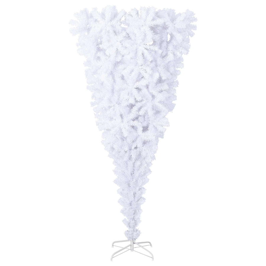 Kunstkerstboom met 300 LED Wit 240 cm PVC en Staal