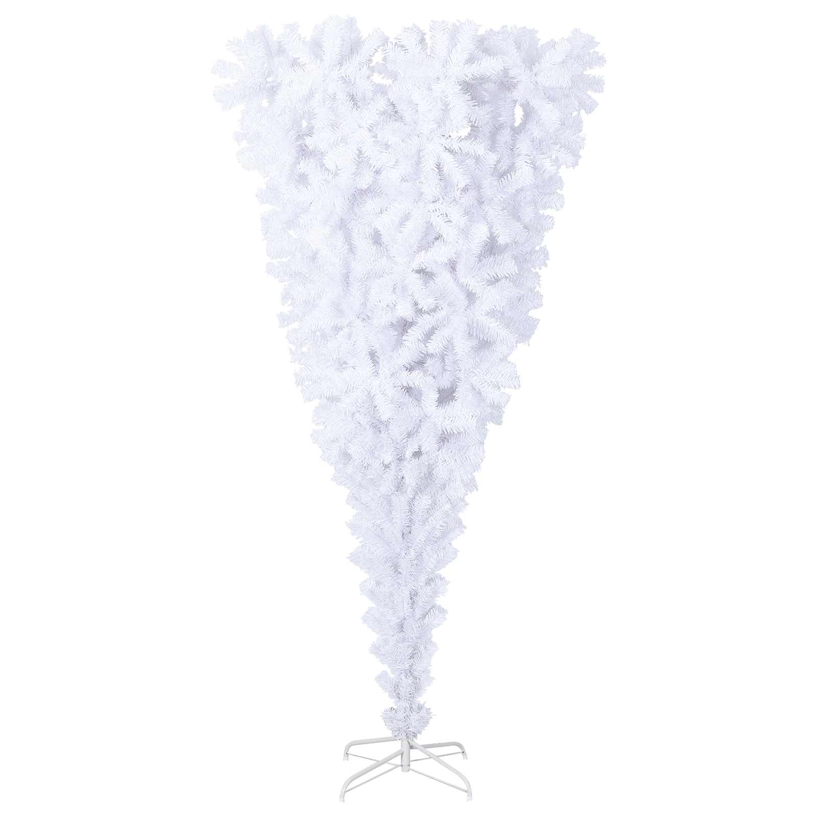 Kunstkerstboom met 300 LED Wit 240 cm PVC en Staal