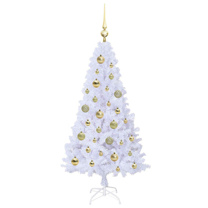 Kunstkerstboom met 150 LED Wit 120 cm PVC en staal