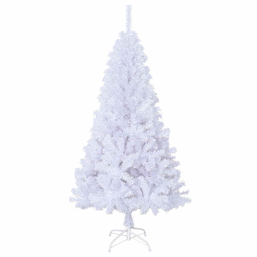 Kunstkerstboom met 150 LED Wit 120 cm PVC en staal