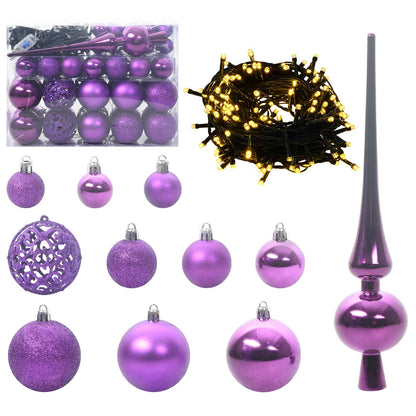 Kunstkerstboom met 150 LED Wit 150 cm PVC en staal