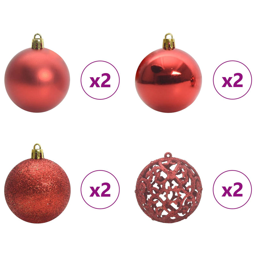Kunstkerstboom met 150 LED Wit 150 cm PVC en staal