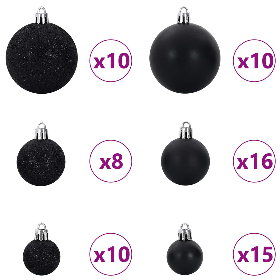 Kunstkerstboom met 300 LED Wit 180 cm PVC en staal