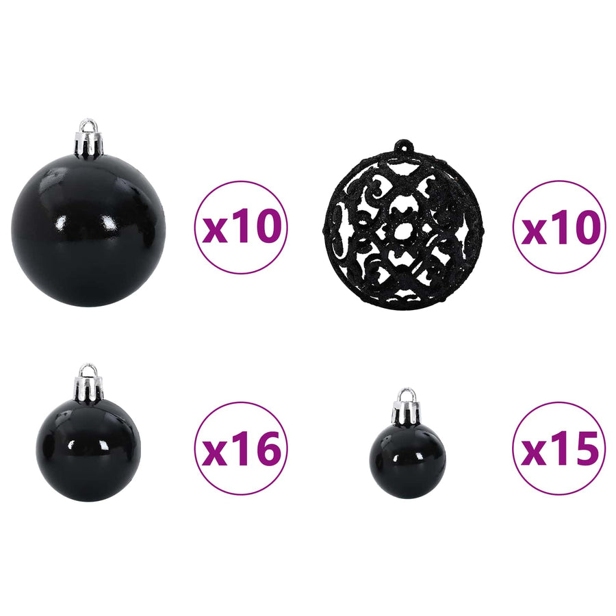 Kunstkerstboom met 300 LED Wit 180 cm PVC en staal
