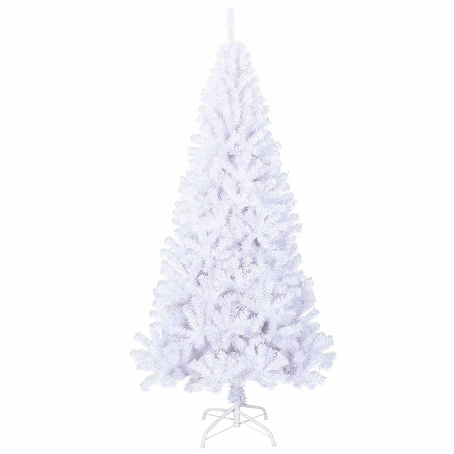 Kunstkerstboom met 300 LED Wit 180 cm PVC en staal