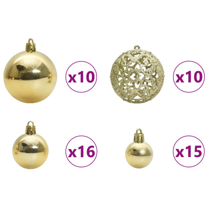 Kunstkerstboom met 300 LED Wit 180 cm PVC en staal