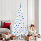 Artificial Christmas Tree with 300 LED White 180 cm PVC and steel