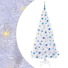 Kunstkerstboom met 300 LED Wit 180 cm PVC en staal