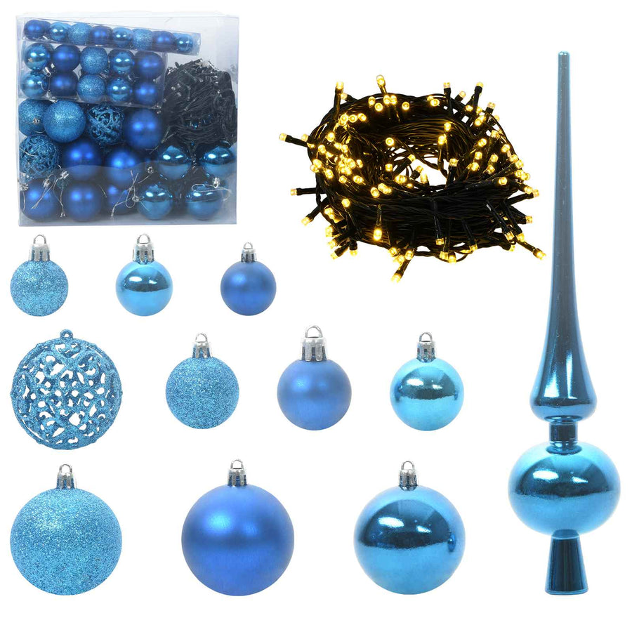 Kunstkerstboom met 300 LED Wit 180 cm PVC en staal