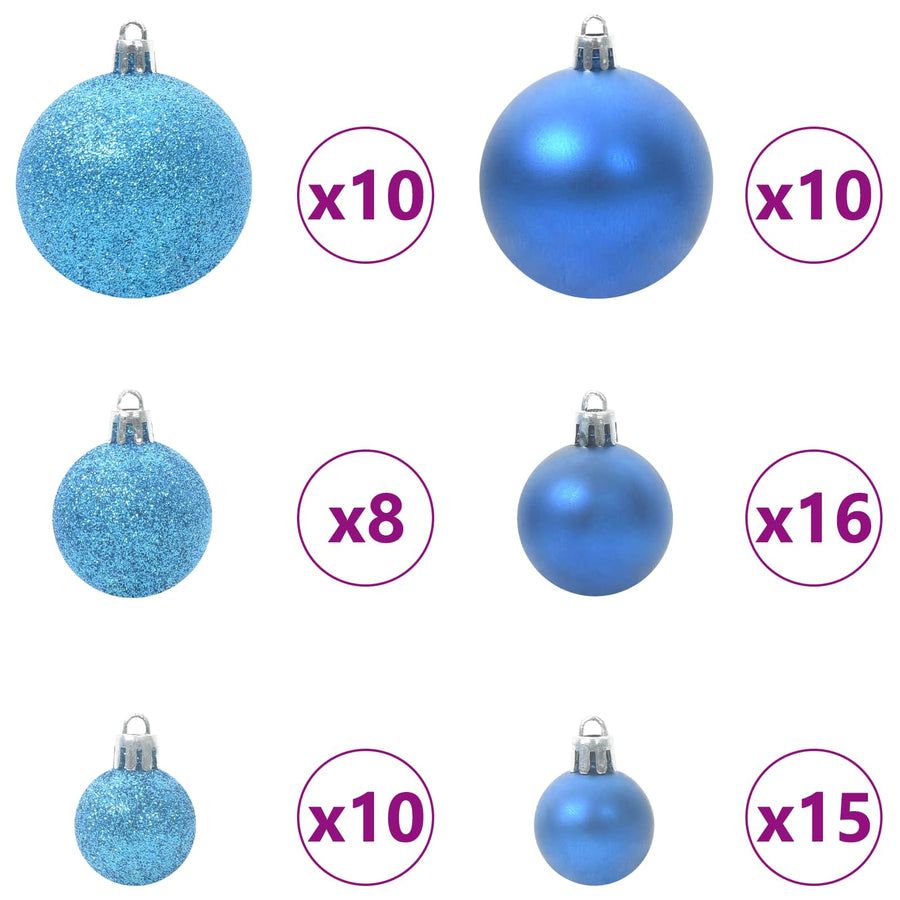 Kunstkerstboom met 300 LED Wit 180 cm PVC en staal
