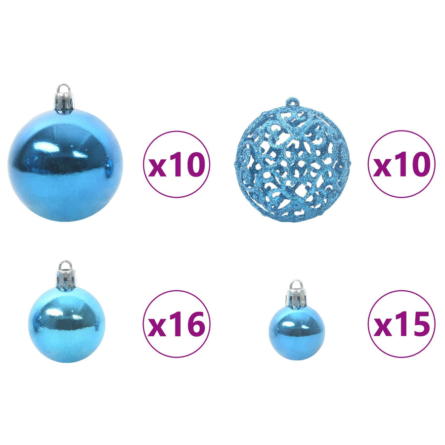 Kunstkerstboom met 300 LED Wit 180 cm PVC en staal