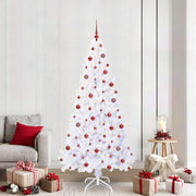 Kunstkerstboom 210 cm wit met 300 rode LED