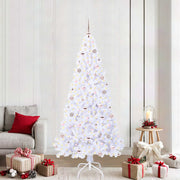 Kunstkerstboom 210 cm wit met 300 LED