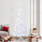 Artificial Christmas Tree with 300 LED White 210 cm PVC and steel