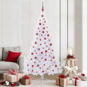 Kunstkerstboom 210 cm wit met 300 LED's