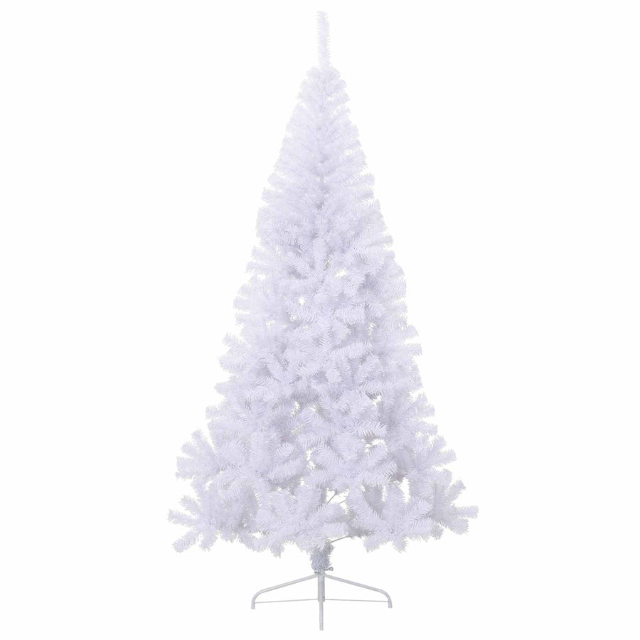 Kunstkerstboom met 300 LED Wit 210 cm PVC en staal