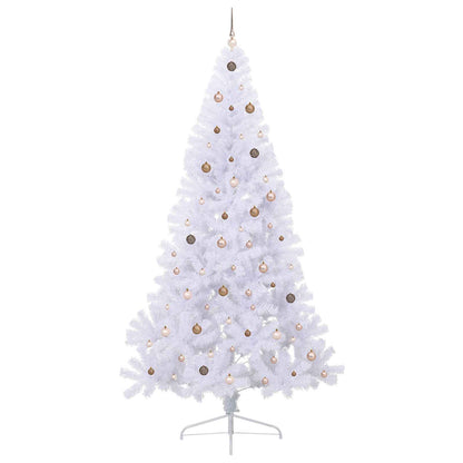 Kunstkerstboom Wit 240 cm PVC en staal