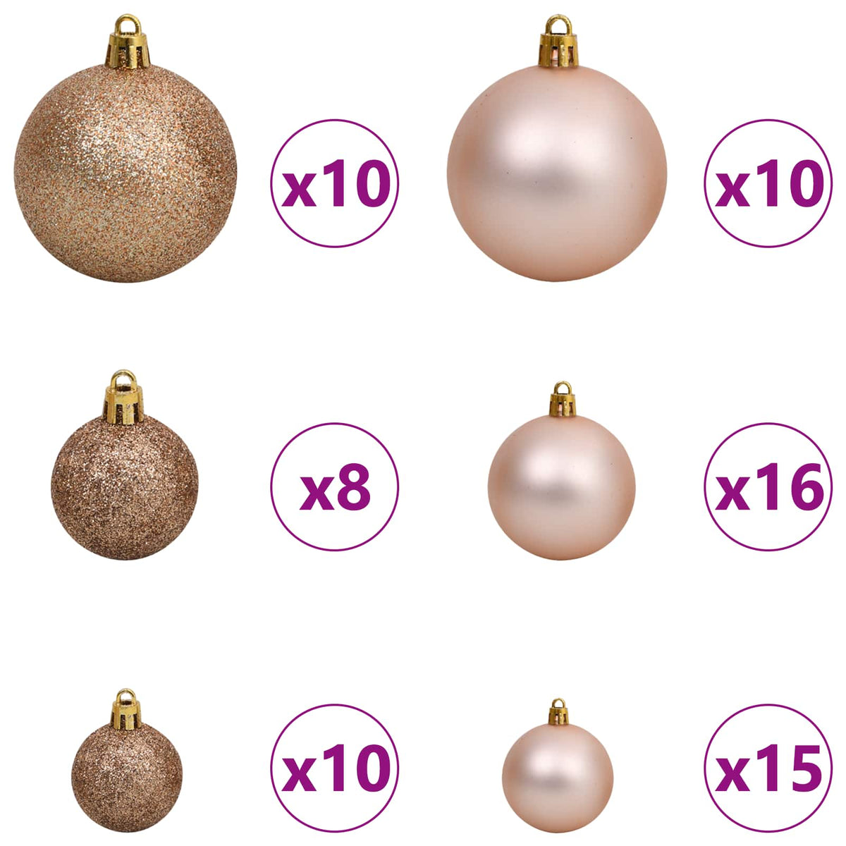Kunstkerstboom Wit 240 cm PVC en staal