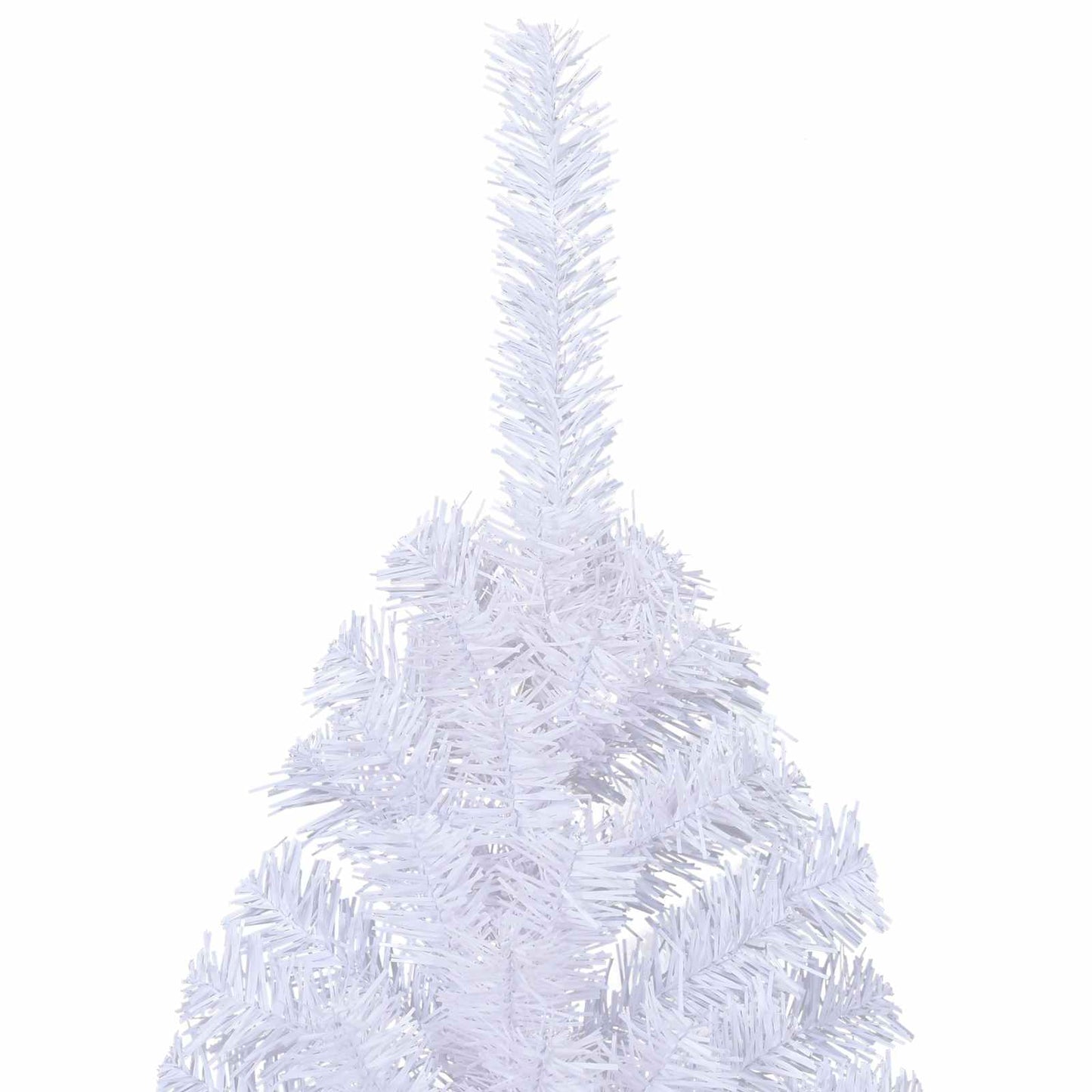 Kunstkerstboom Met 300 Led 240 Cm Pvc En Staal Wit en grijs